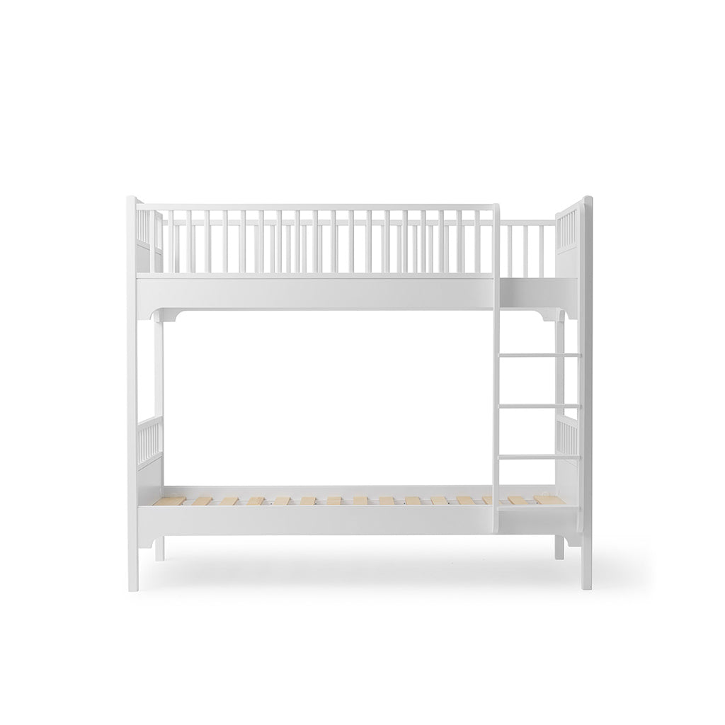 Oliver Furniture Classic Seaside køjeseng med lodret stige hvid træ