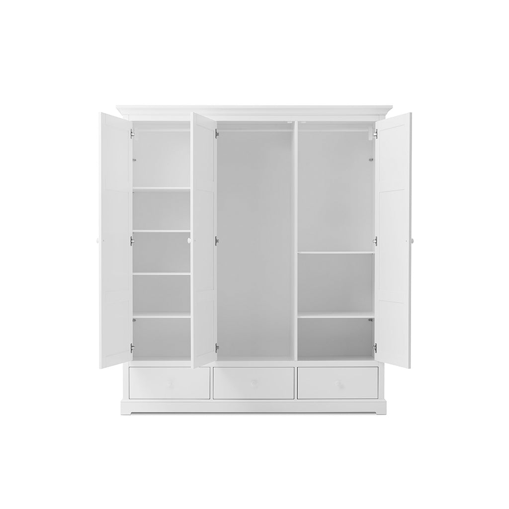 Oliver Furniture Seaside klesskap m 3 dører, høyde 195 cm