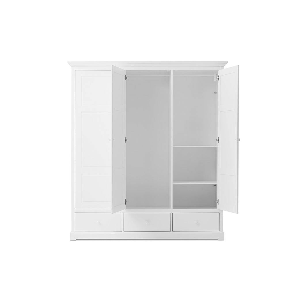 Oliver Furniture Seaside klesskap m 3 dører, høyde 195 cm