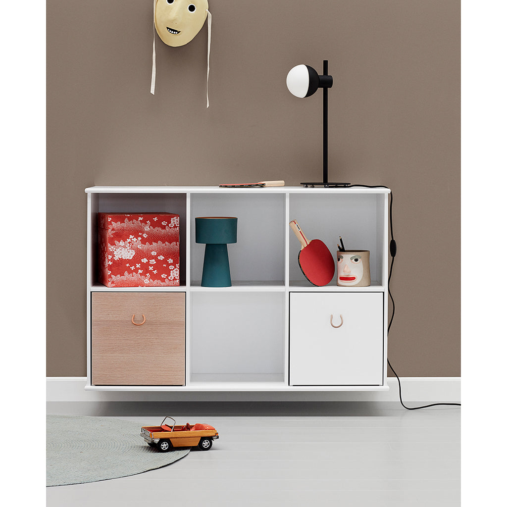 Oliver Furniture Wood reol, 3x2 rom - med eller uten horisontal sokkel