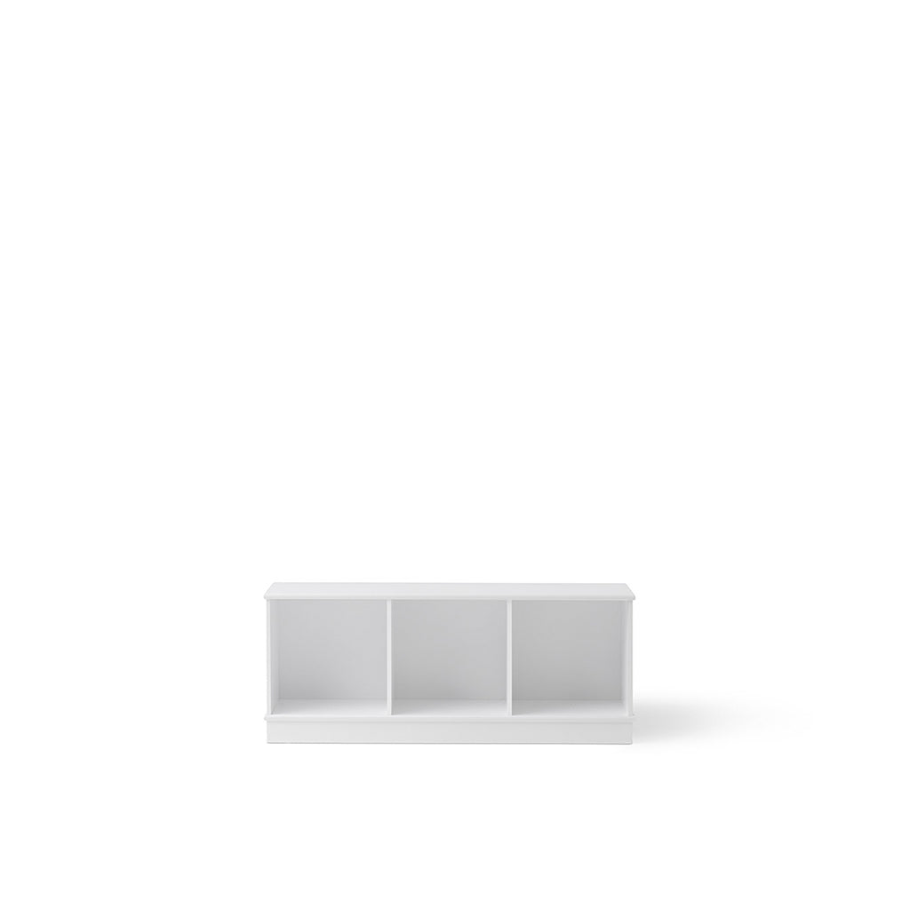 Oliver Furniture Wood reol, 3x1 rom - med eller uten horisontal sokkel