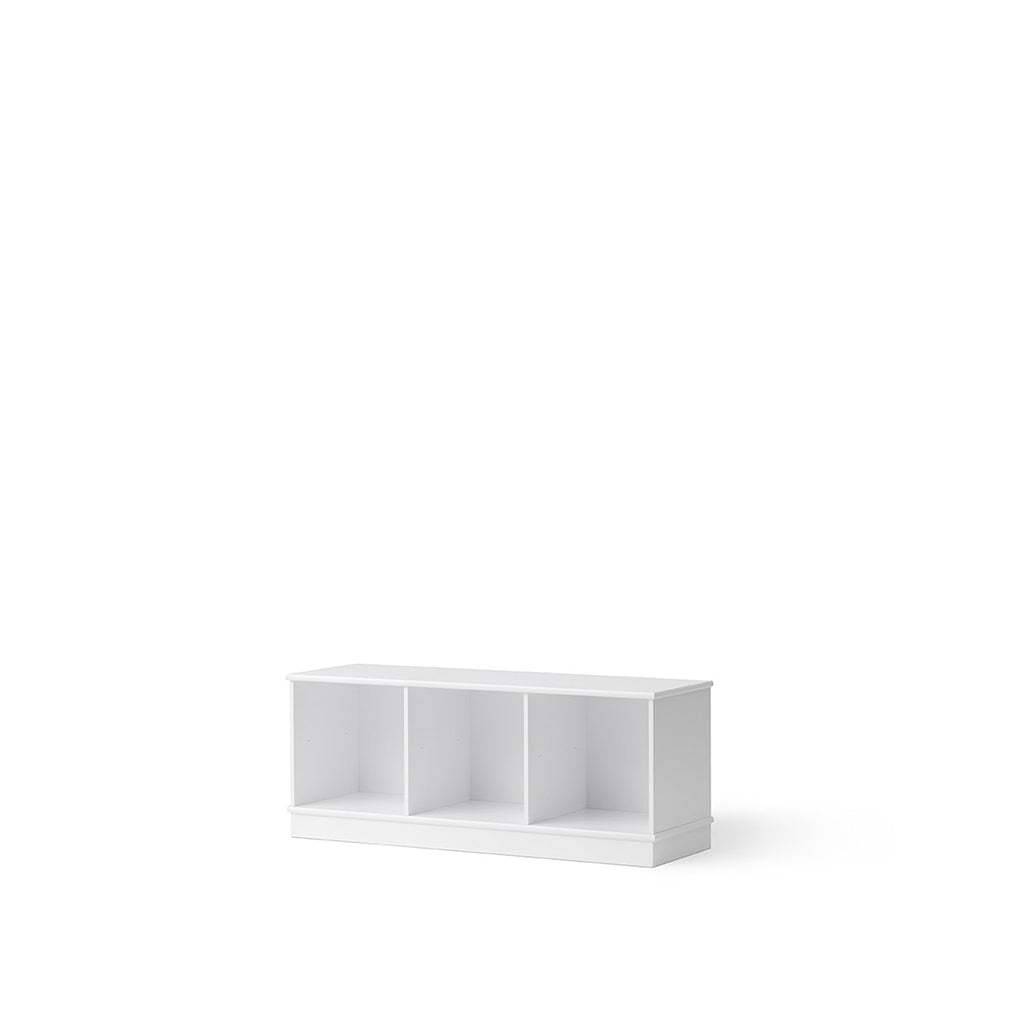 Oliver Furniture Wood reol, 3x1 rom - med eller uten horisontal sokkel