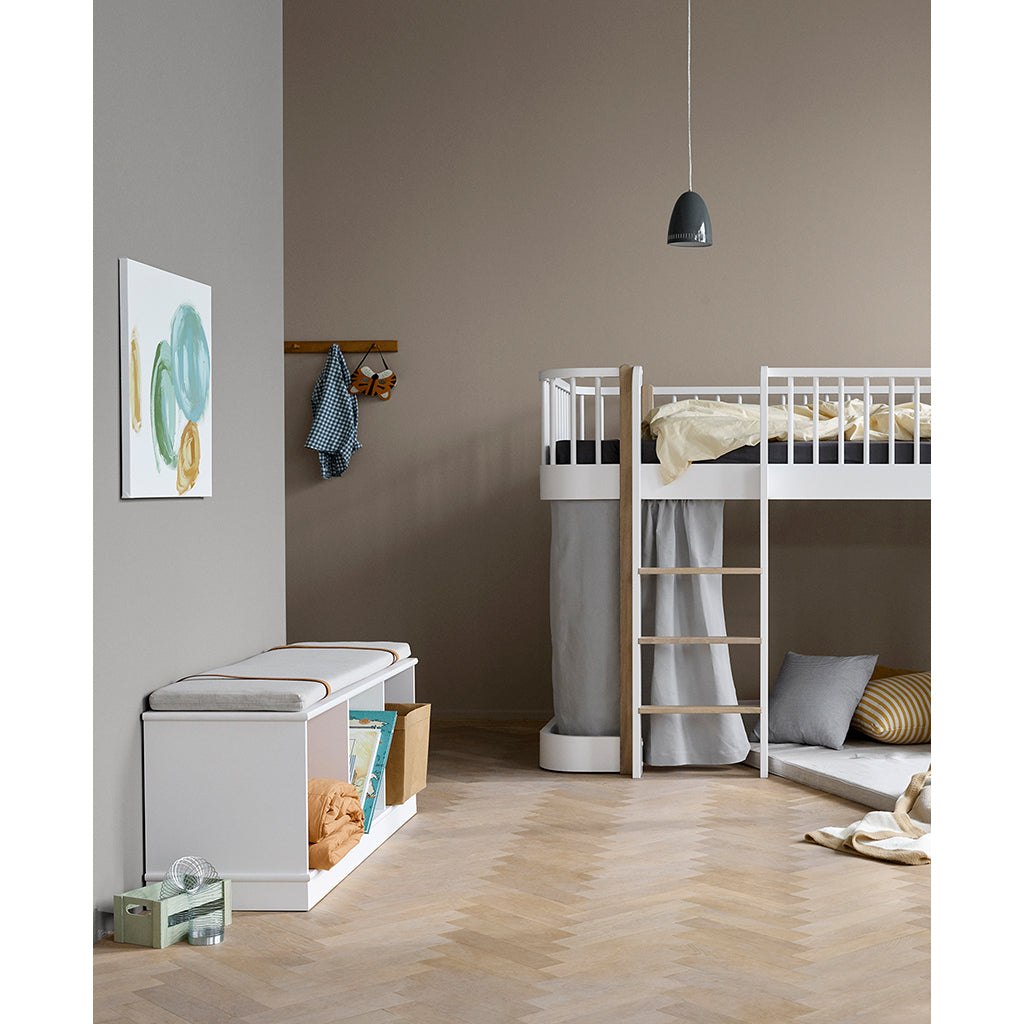 Oliver Furniture Wood reol, 3x1 rum, hvid