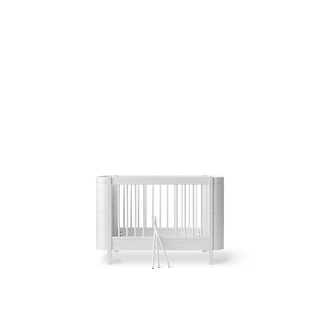 Oliver Furniture, Wood Mini+ sprinkelseng eksl. junior kit - hvit