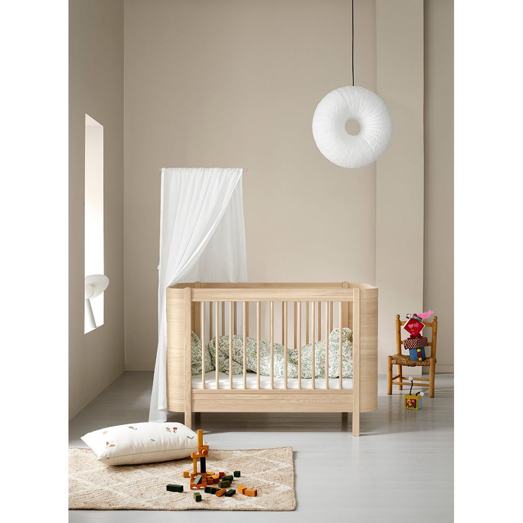 Oliver Furniture, Wood Mini+ sprinkelseng ekskl. juniorkit - Eik
