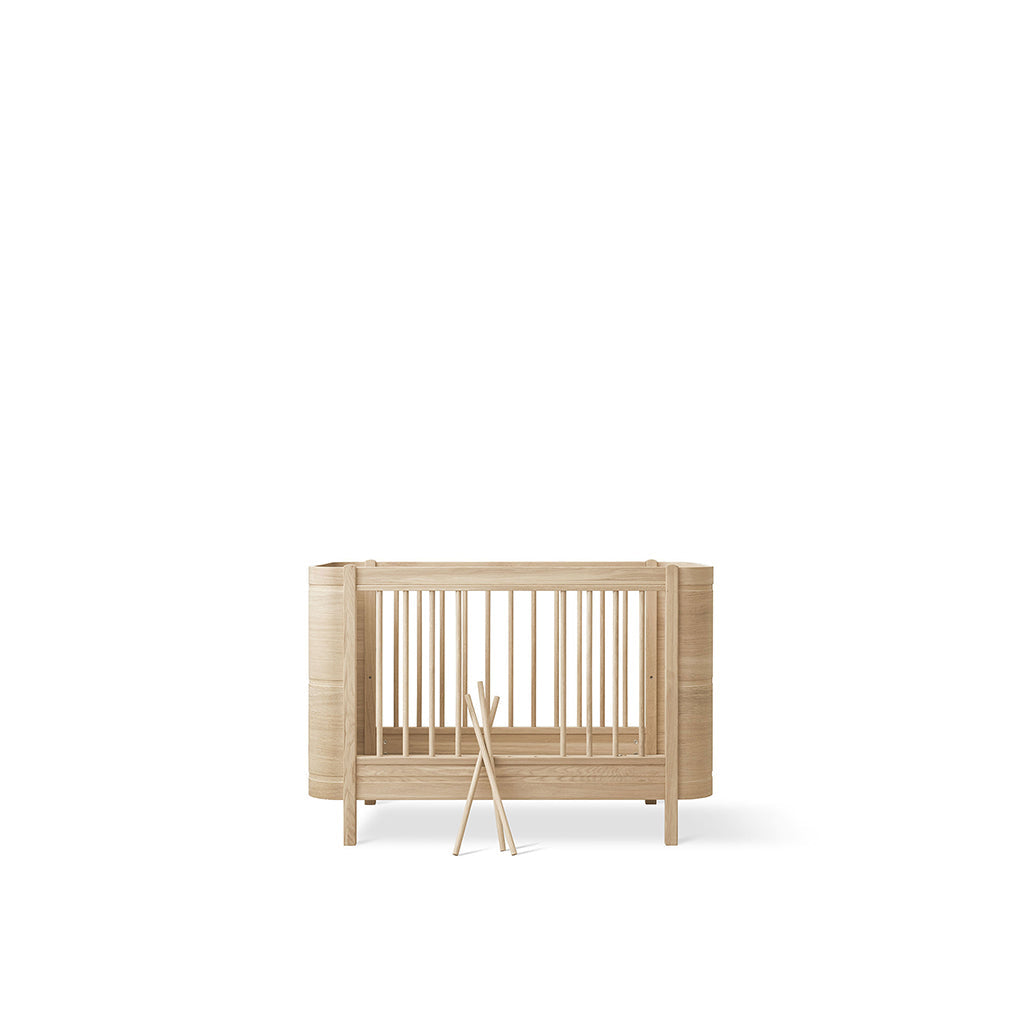 Oliver Furniture, Wood Mini+ sprinkelseng ekskl. juniorkit - Eik