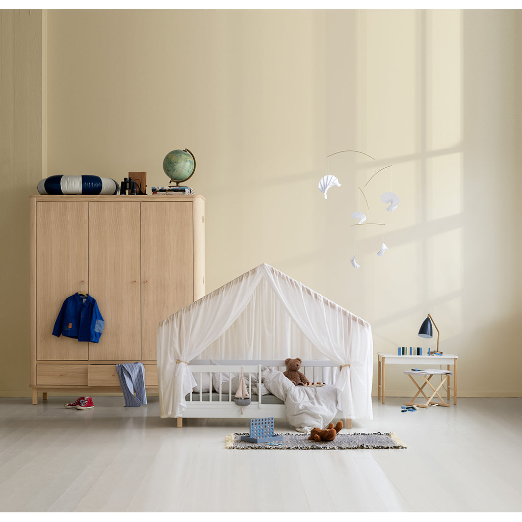 Oliver Furniture, Wood Mini+ Husseng - Hvit/eik