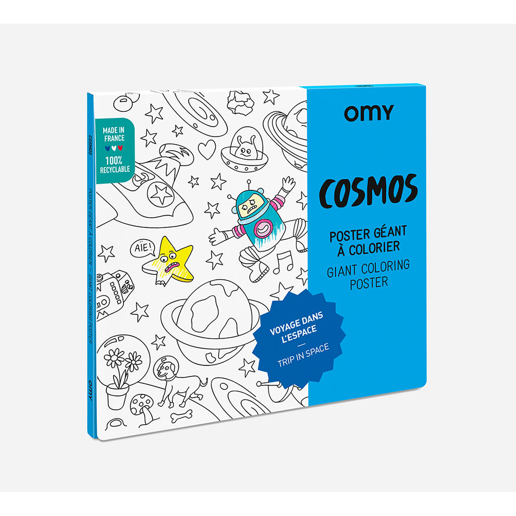 Omy stor plakat til fargelegging, 70 x 100 cm - Cosmos