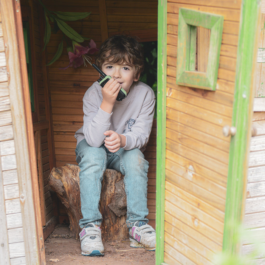 Kidywolf walkie talkie for barn, Kidytalk - Cyan/Nude