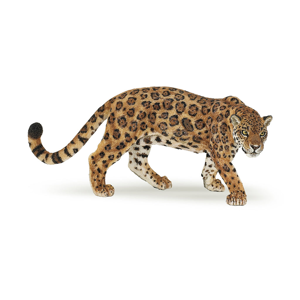 Papo jaguar figur legetøj i naturtro brun og sort farve