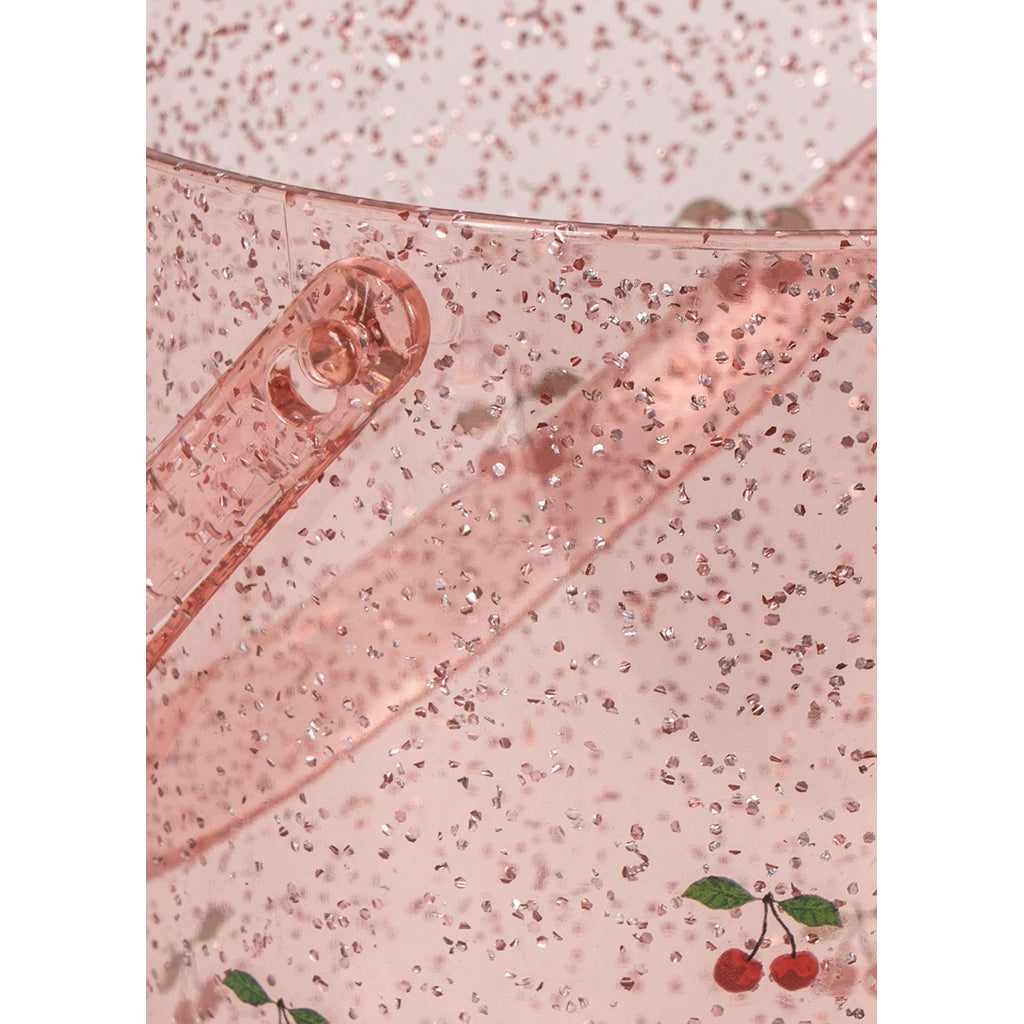 Konges Sløjd Strandesett, Glitter bøtte og spade - Cherry