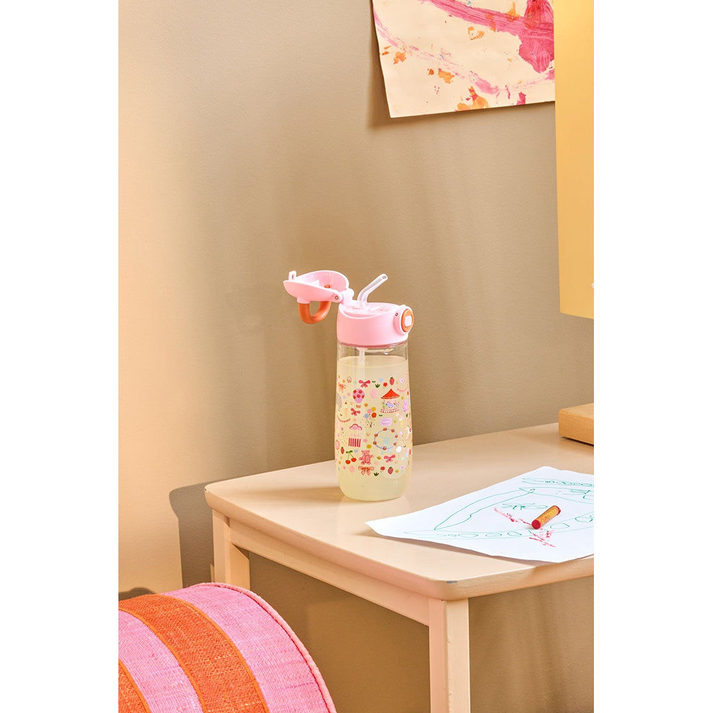 Rice Plastikk drikkedunk, Fun fair pink