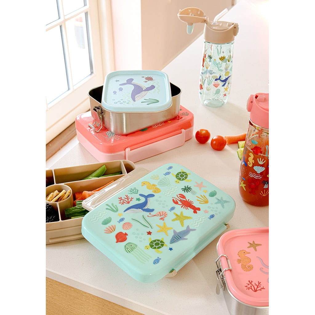 Rice drikkedunk i tritan, 550 ml – Coral ocean print