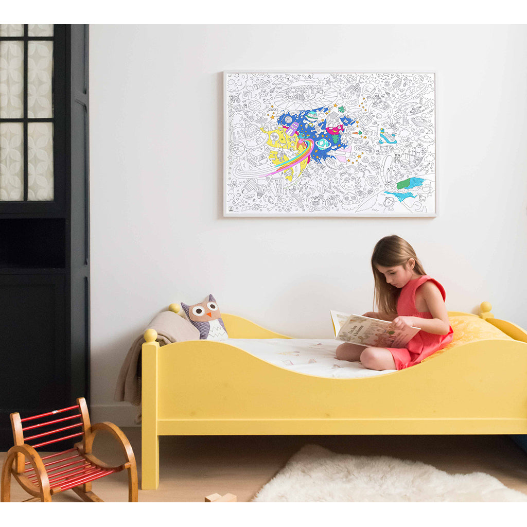 Omy stor plakat til fargelegging, 70 x 100 cm - Cosmos