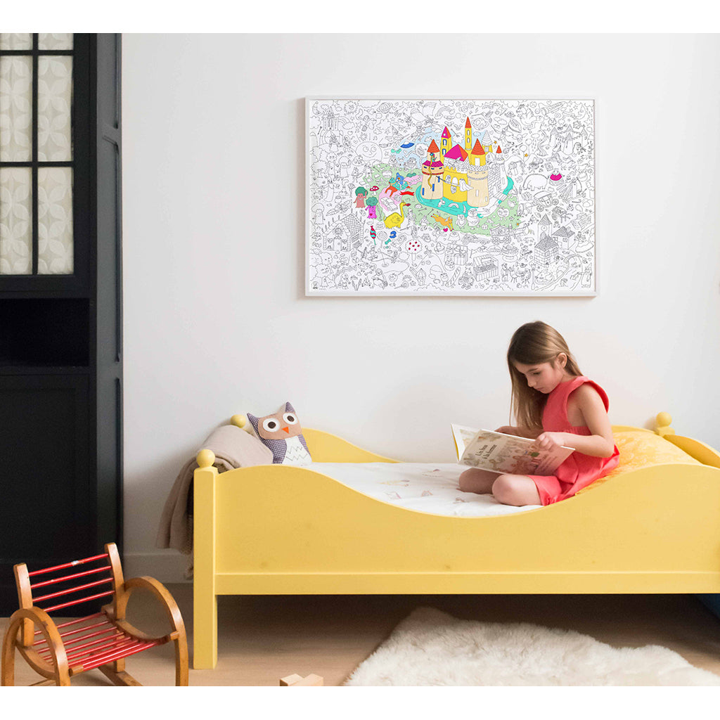 Omy stor plakat for fargelegging, 70 x 100 cm – Magic