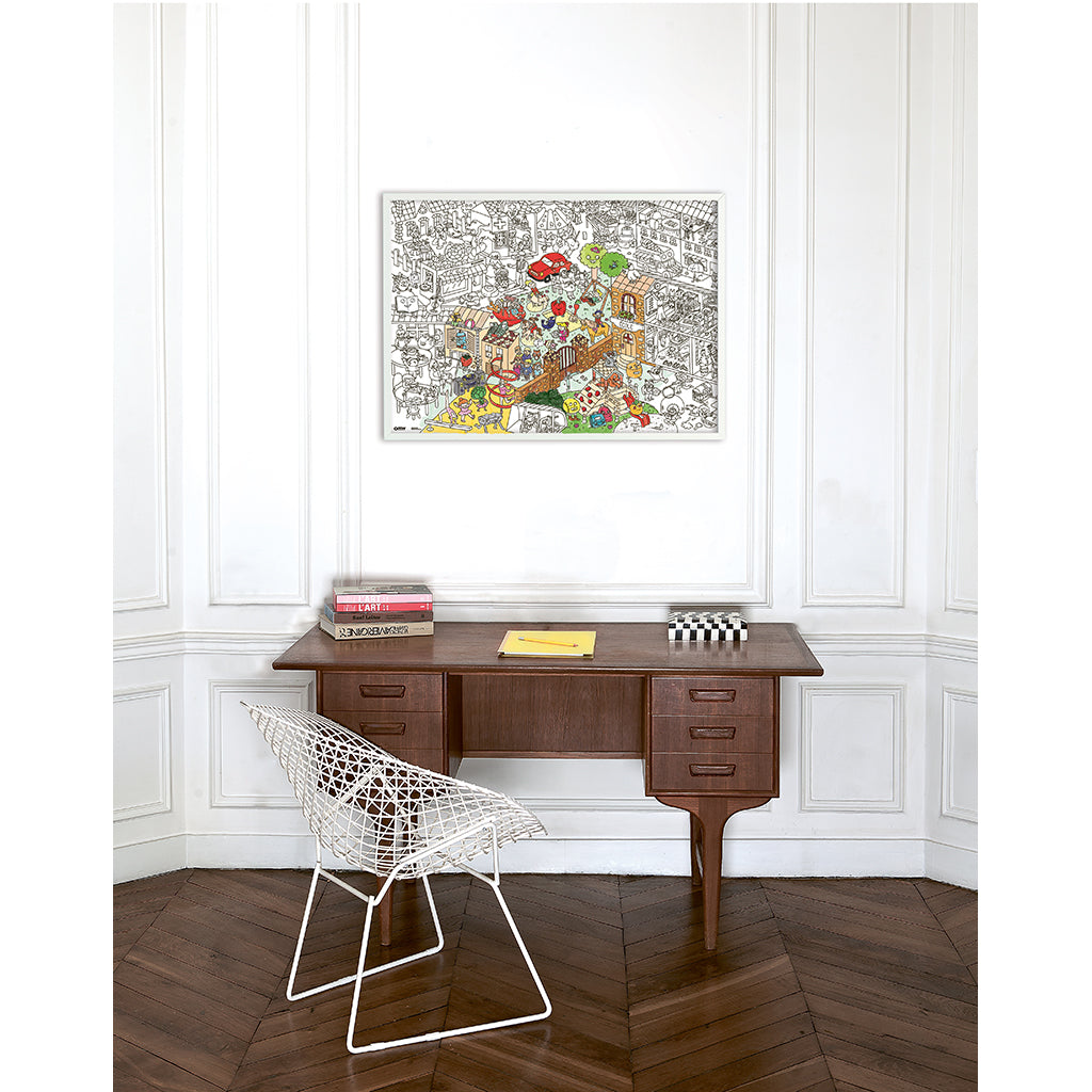 Omy stor plakat til fargelegging, 70 x 100 cm – Kids life