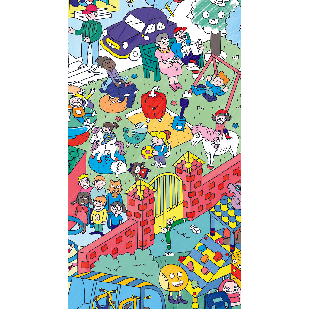 Omy stor plakat til fargelegging, 70 x 100 cm – Kids life