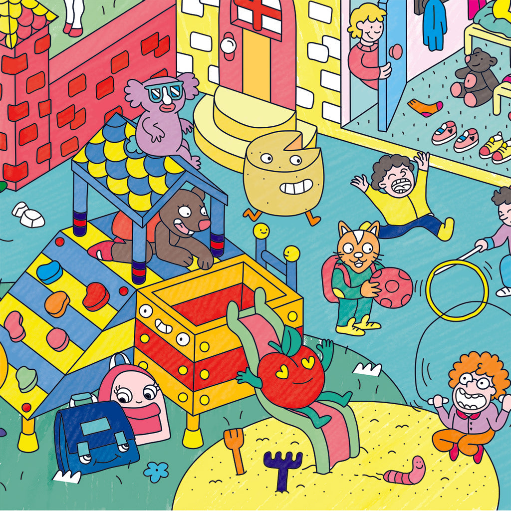 Omy stor plakat til fargelegging, 70 x 100 cm – Kids life