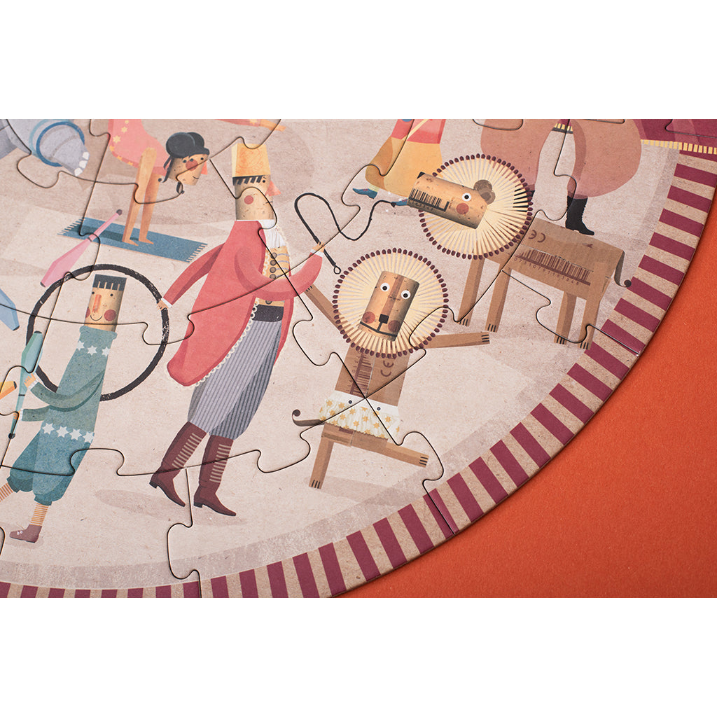 Londji puslespill, rundt, Circus round - 36 brikker