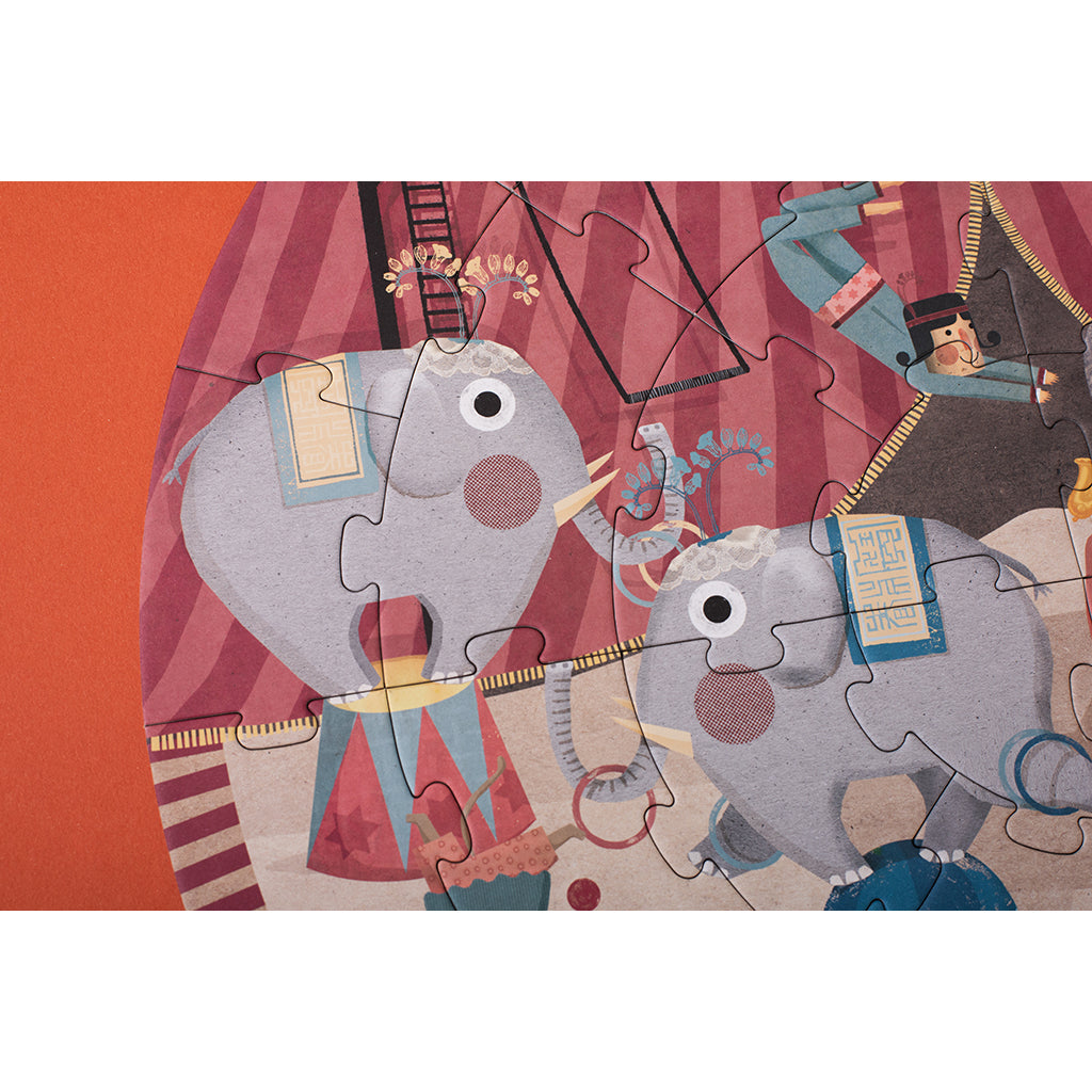 Londji puslespill, rundt, Circus round - 36 brikker