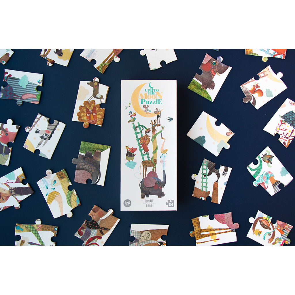 Londji puslespill, Up to the moon - 24 biter