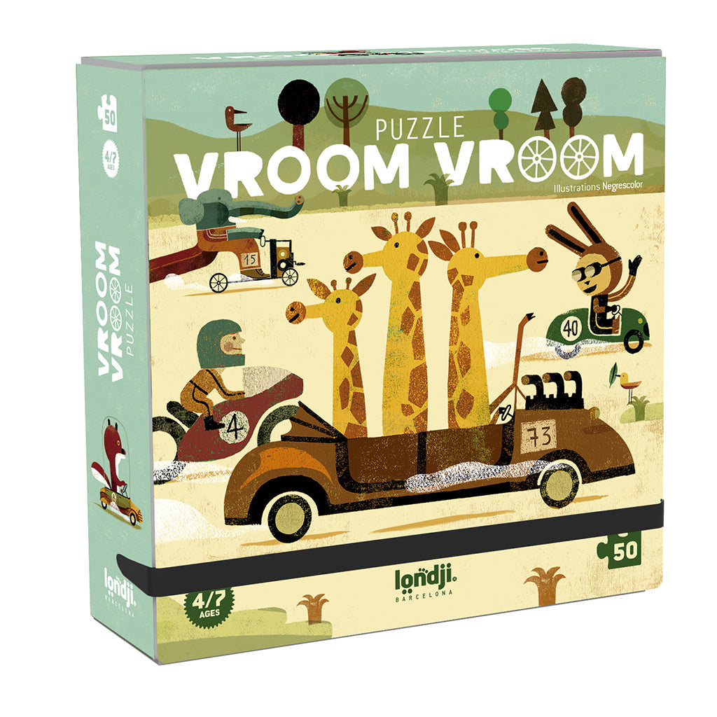 Londji lomme puslespill, Vroom Vroom - 50 biter