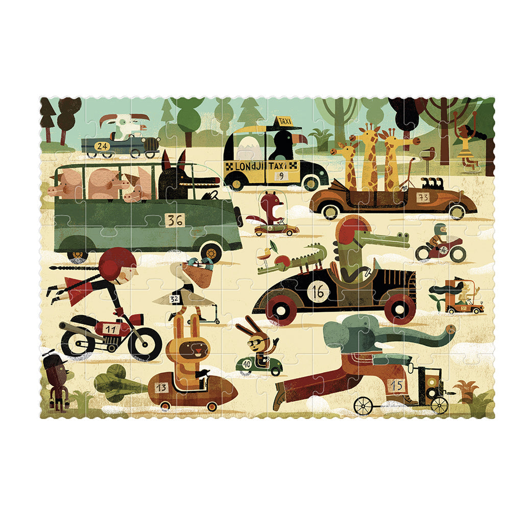 Londji lomme-puslespill, Vroom Vroom - 50 brikker