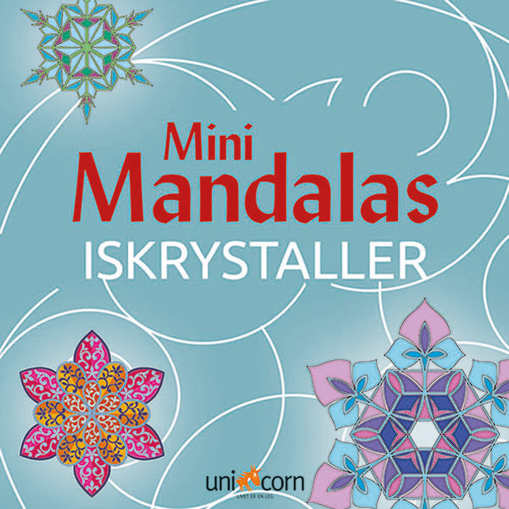 Mandalas malebok mini, iskrystall