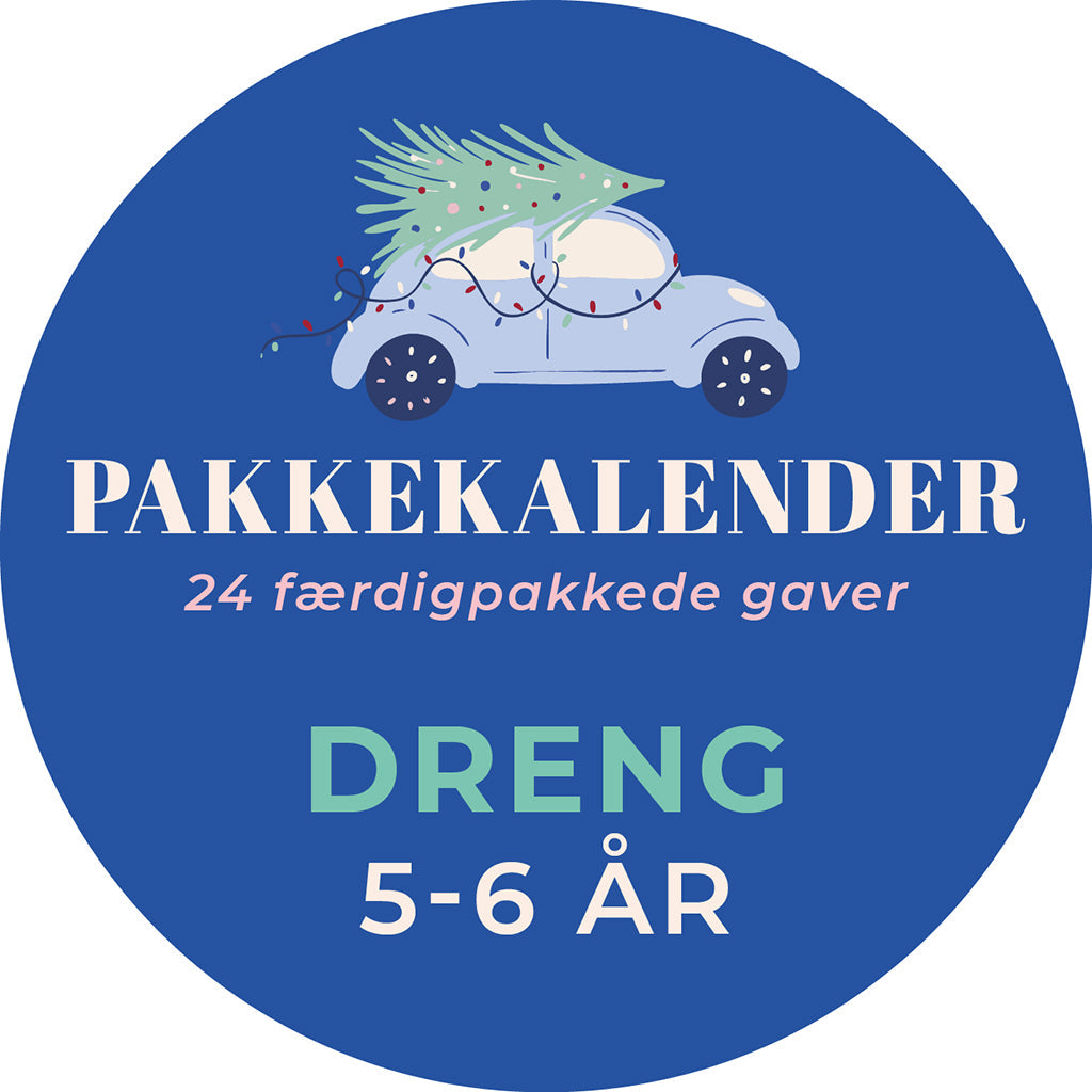 Ferdig pakkekalender, Gutt 5-6 år - FORHÅNDSBESTILL - sendes uke 39