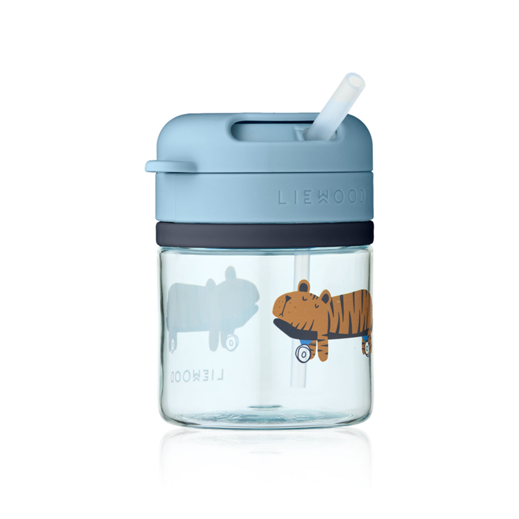 Liewood Pavia Tritan Sugerørkopp 280ml, Fun / Beach blue