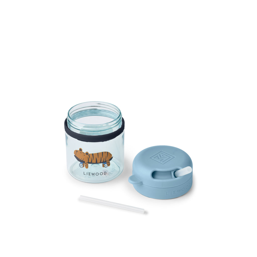 Liewood Pavia Tritan Sugerørkopp 280ml, Fun / Beach blue