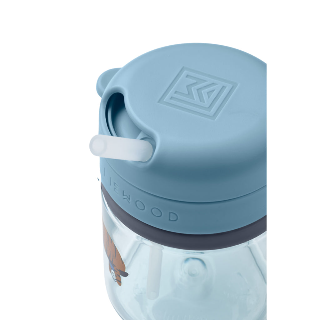 Liewood Pavia Tritan Sugerørkopp 280ml, Fun / Beach blue