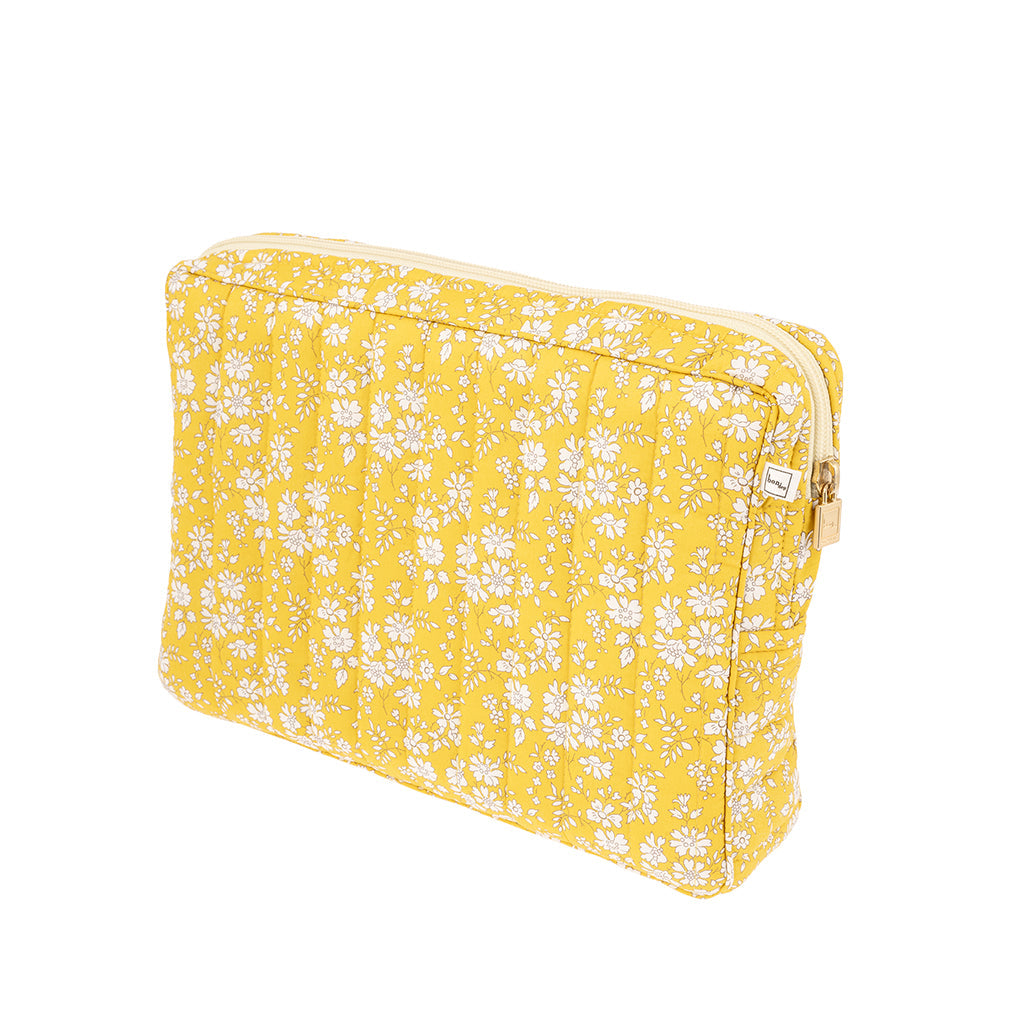 Bon Dep Pouch stor, toalettmappe med Liberty - Capel gul