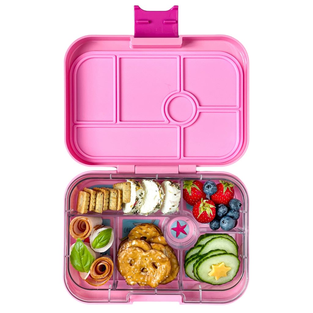 Yumbox matboks med 6 rom, Original - Power Pink / Mermaid Tray