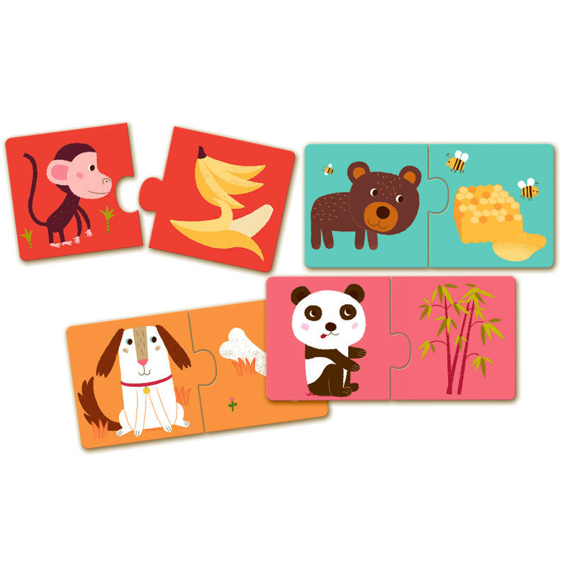 Puslespill duo, hvem spiser hva