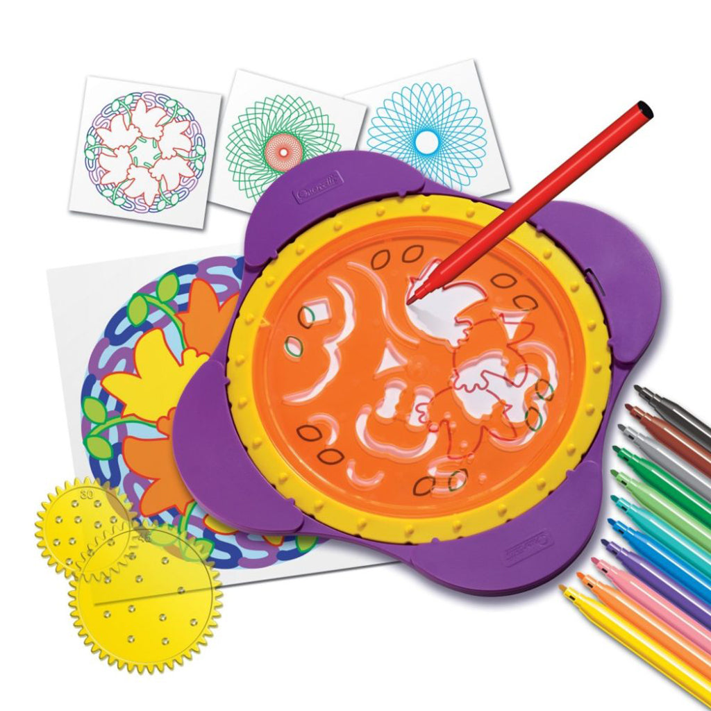 Quercetti Spirogiro Mandala-Tegnesjablonger