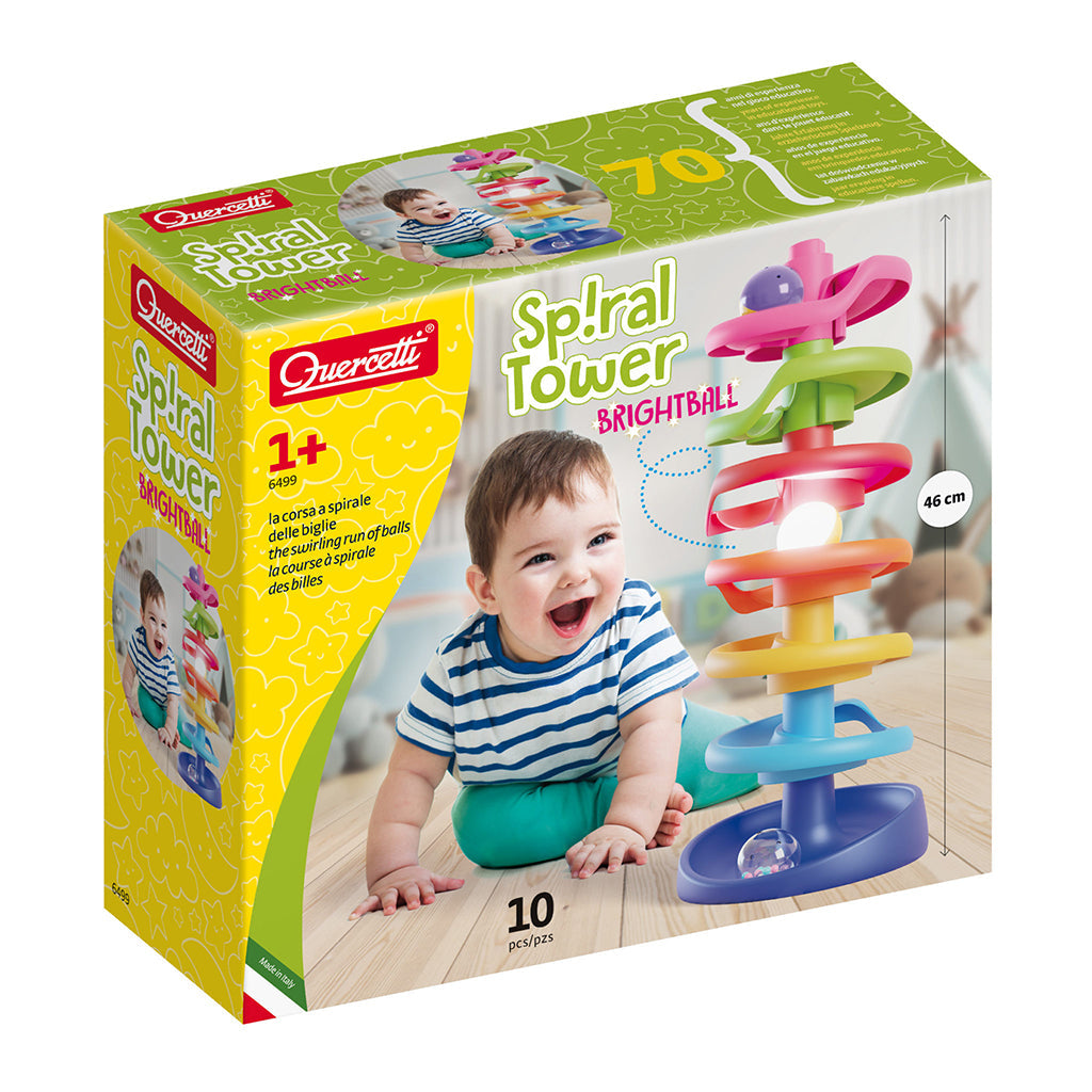 Quercetti kugletårn fra 1 år med lysende bolde