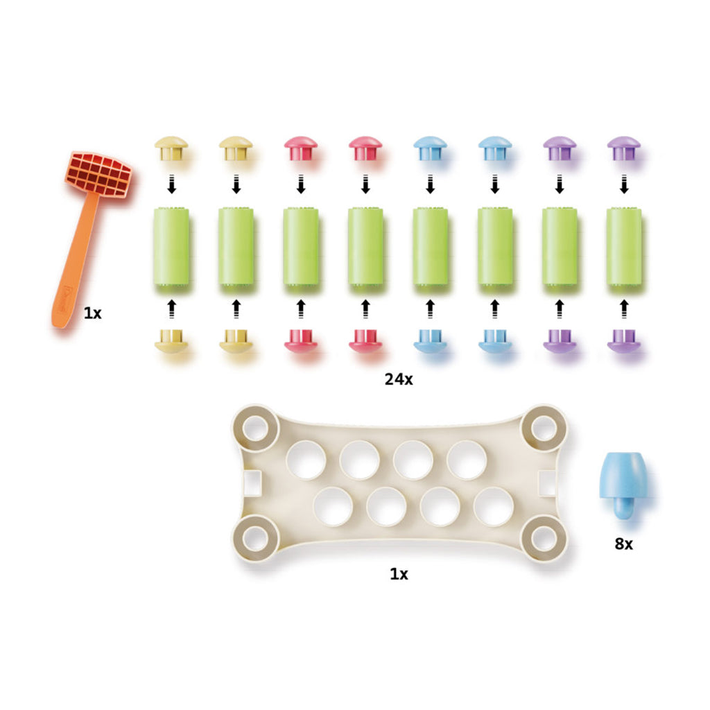 Quercetti PlayEco+ hammerlek, Hammer Peggy - Fra 18 mnd.
