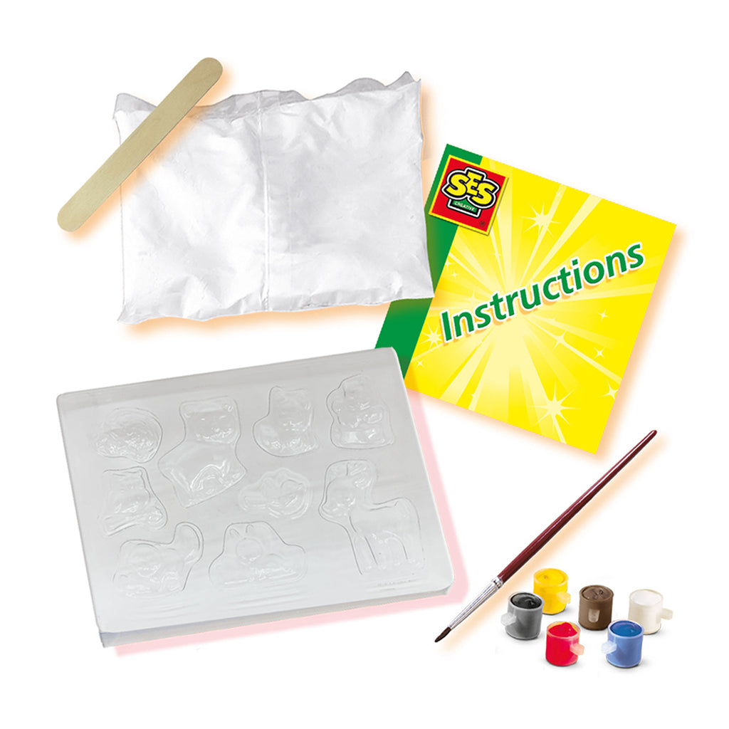 SES Creative Kreativ eske, støp og mal - Skogens dyr