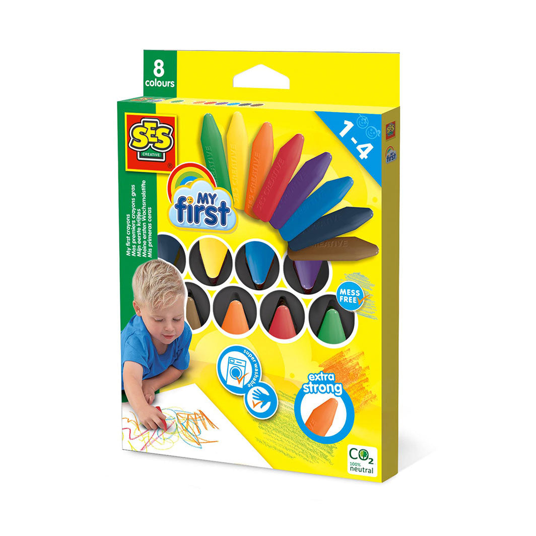 SES Creative Mine første fargeblyanter - 8 stk.