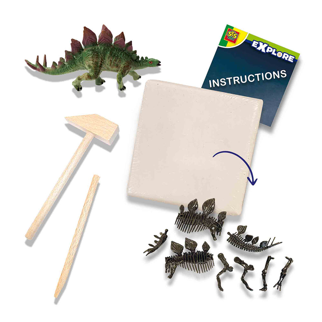 SES Creative, Utforsk, Grav ut - Stegosaurus og skjelett