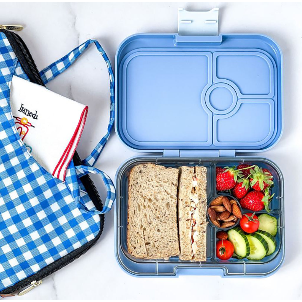 Yumbox matboks med 4 rom, Panino - Hai - Surf blue
