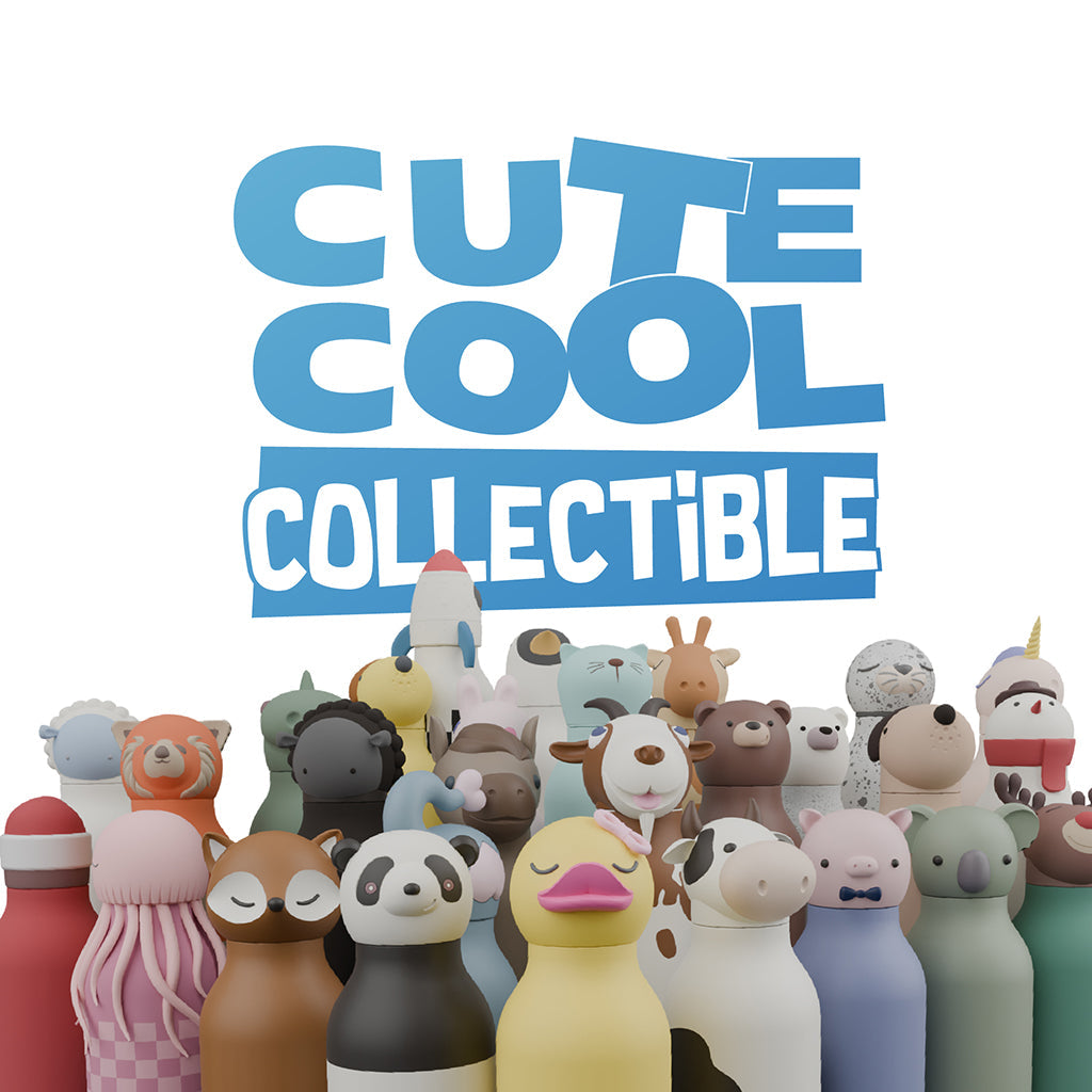 Asobu Bestie Animal termo drikkeflaske, 460 ml – Isbjørn