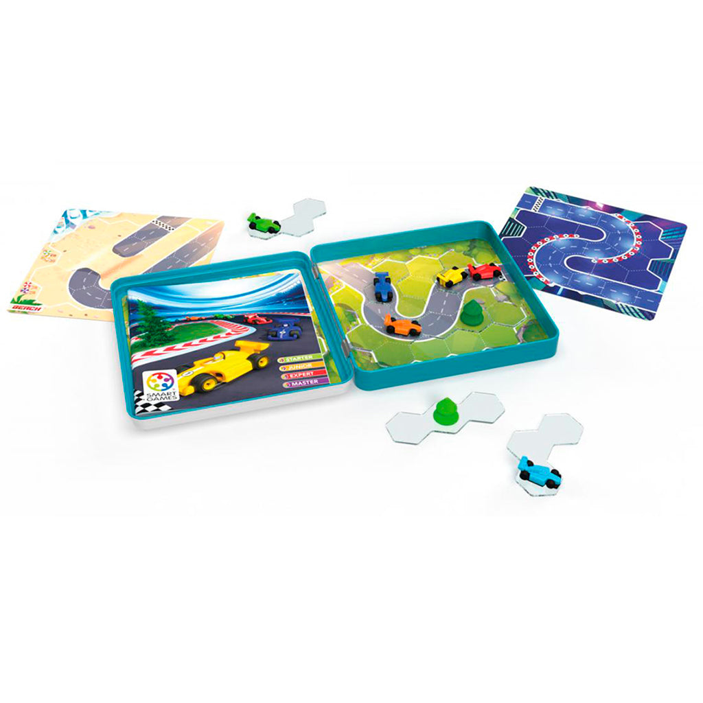 SmartGames Magnetisk reisespill i metallboks, Pole position