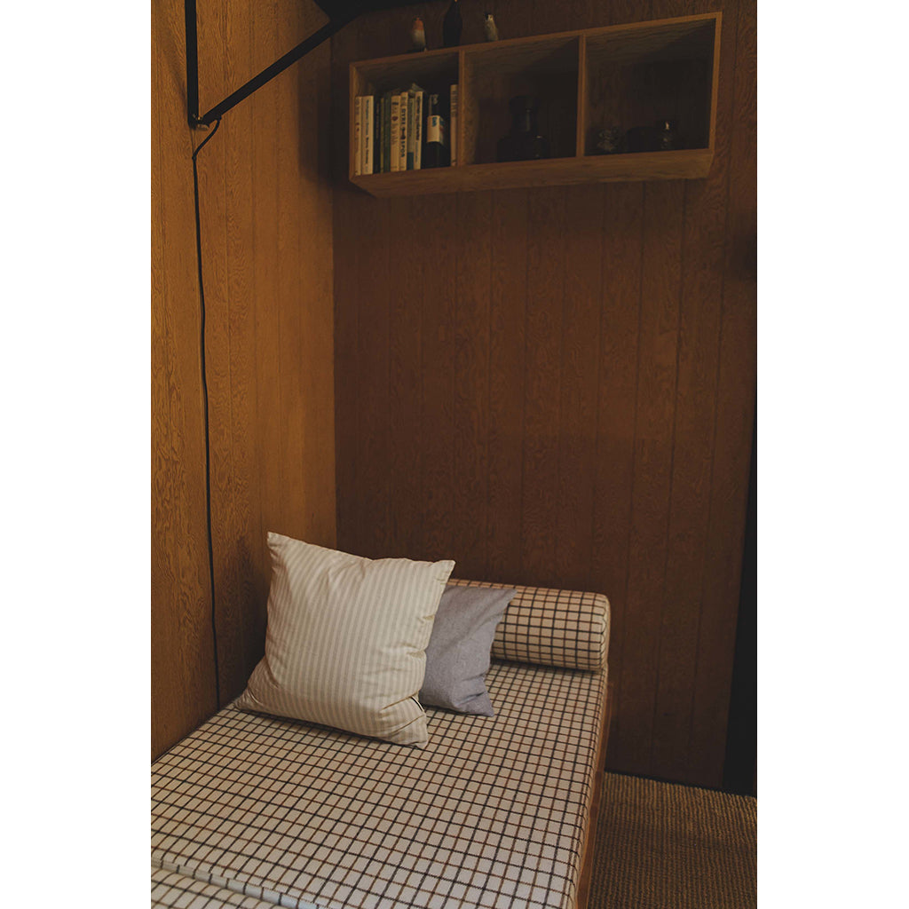 Studio Feder Sienna pute, 50 x 50 cm - Soft mint stripe