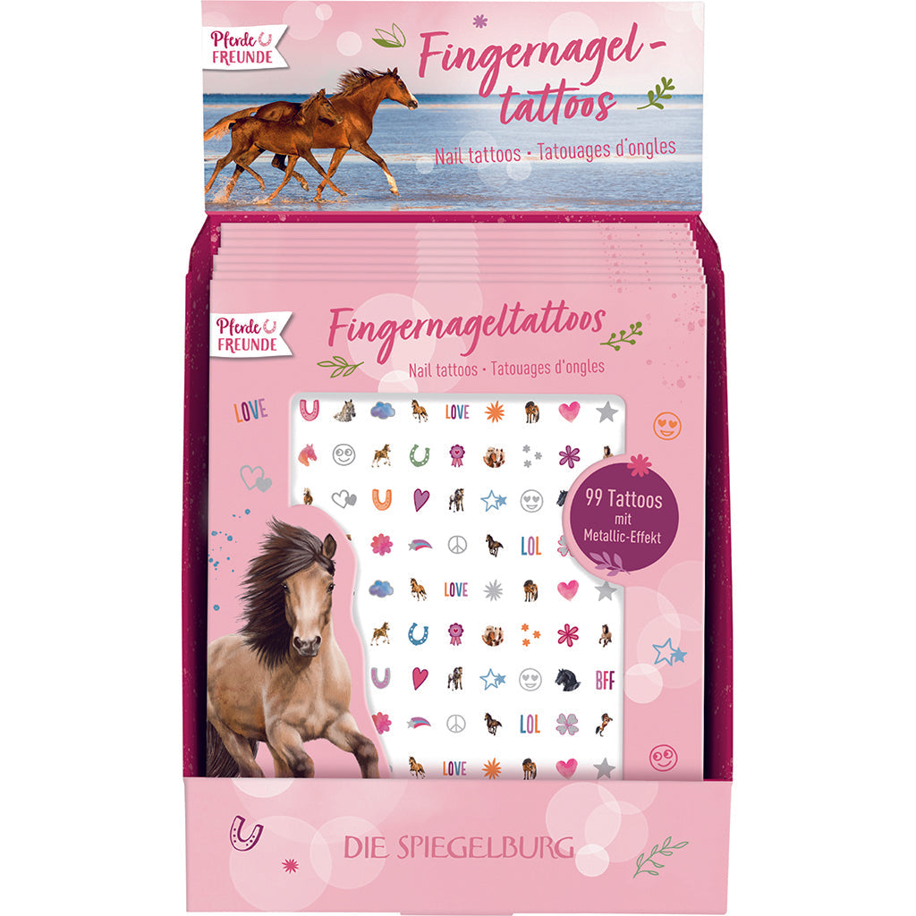 Spiegelburg nail tattoos, negleklistremerker