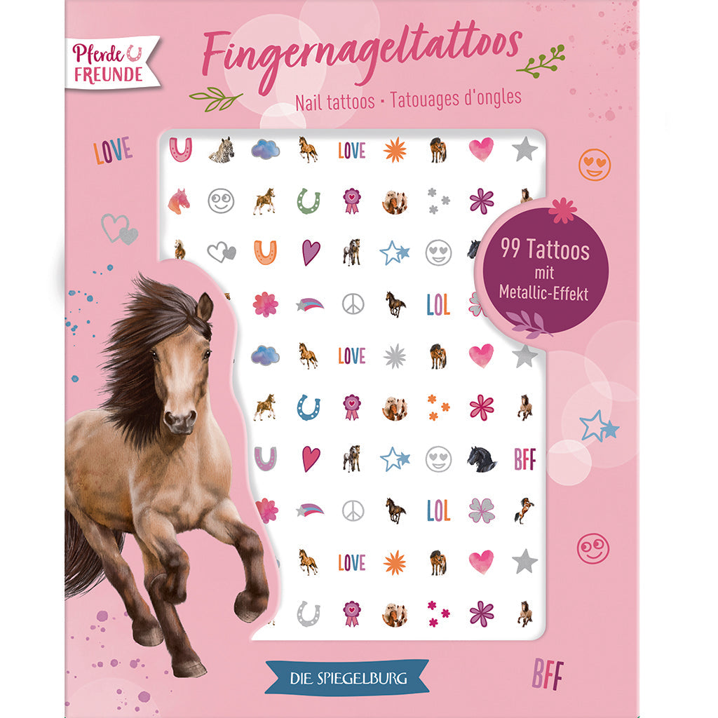 Spiegelburg nail tattoos negleklistermærker, hestetema