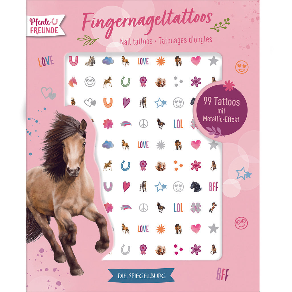 Spiegelburg nail tattoos negleklistermærker, hestetema