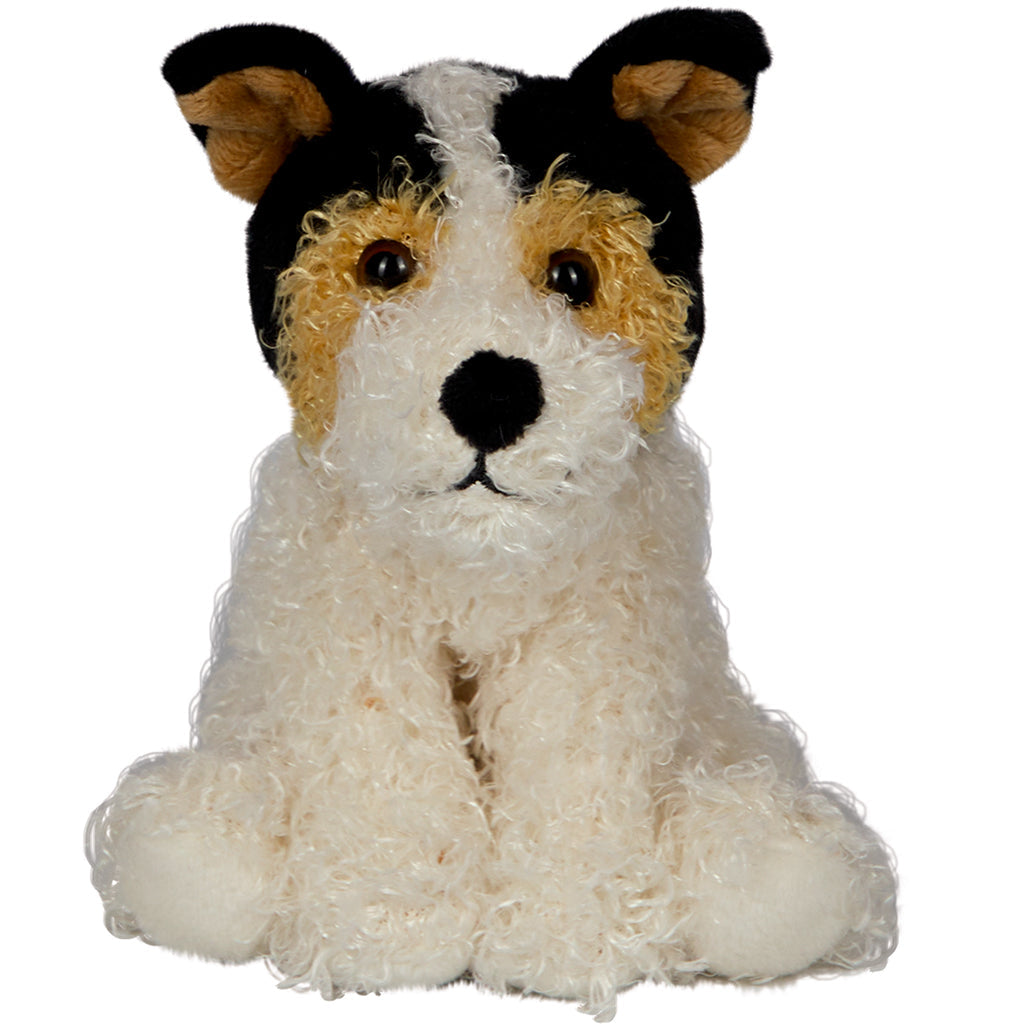 Spiegelburg bamse, hundehvalp – Foxterrier Boomer i kurv