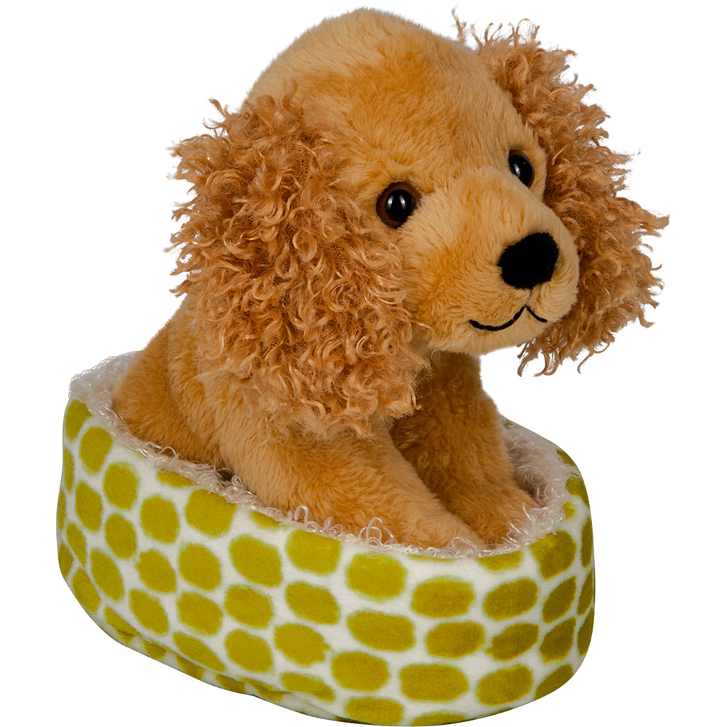 Spiegelburg bamse, Hundehvalp – Cocker Spaniel Chip i kurv